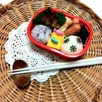 Snapdishの料理写真:煮込みハンバーグ弁当|ひろさん