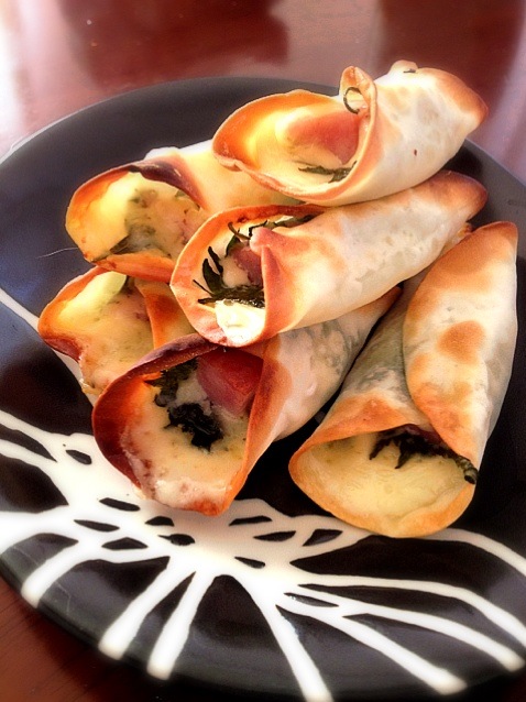 餃子の皮で大葉ウインナーチーズ巻き らら Snapdish スナップディッシュ Id R1uega