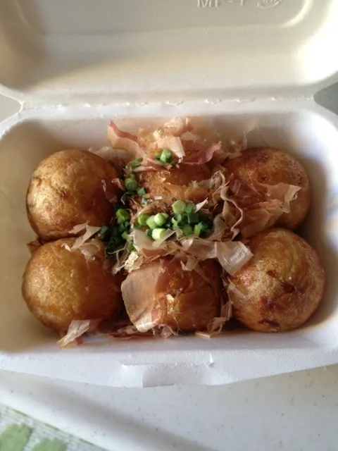 Takoyaki！天つゆにつけていただきました(^-^)/|みどりさん