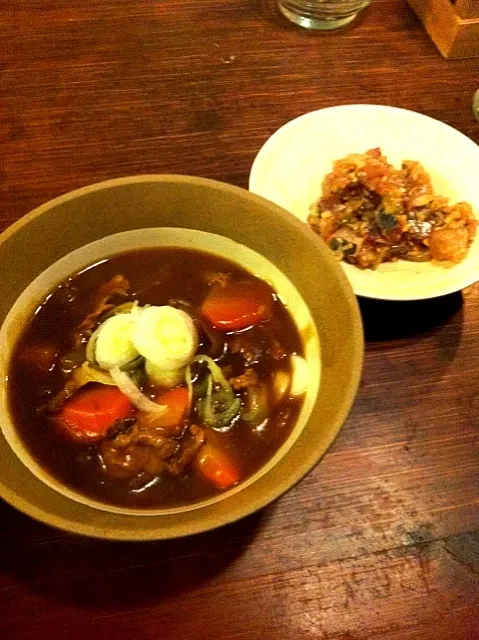 カレーうどんとなめろう|キヨミさん