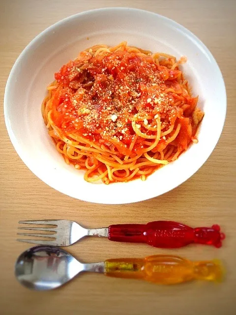 作り置きトマトソースのパスタ|minaさん