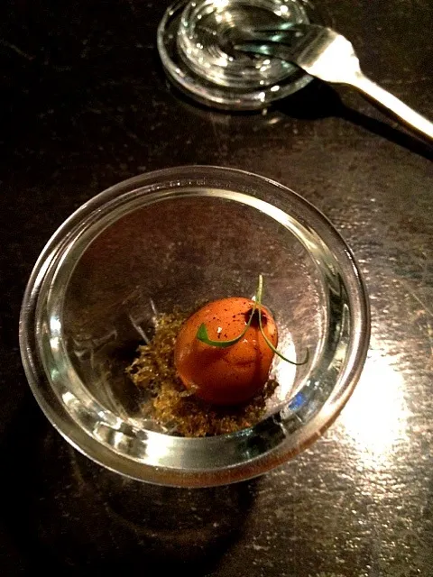 Smoked quail egg, tororo, ponzu|ryosuke annoさん