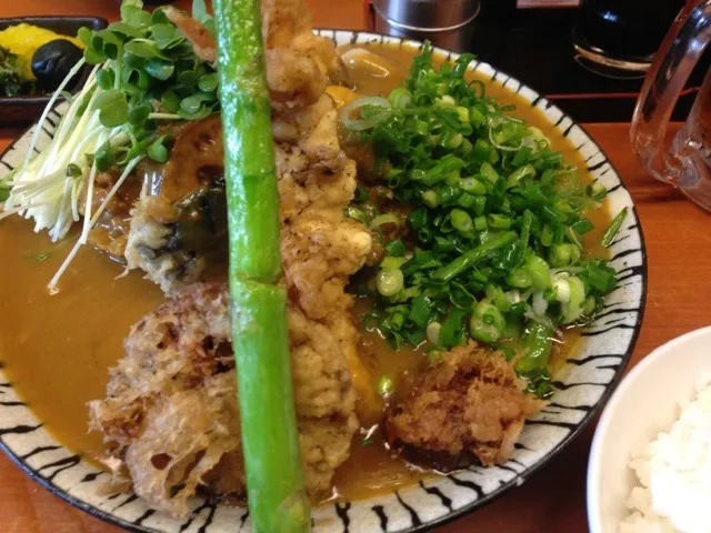 海老天カレーうどん|vegetabooさん