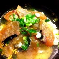 ひろが釣ったグレで、ヅケ茶漬け|ひろこさん