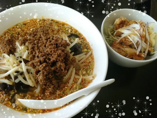 今日の賄い…台湾風屋台🍜＆ミニ油淋鶏丼|KAORIさん