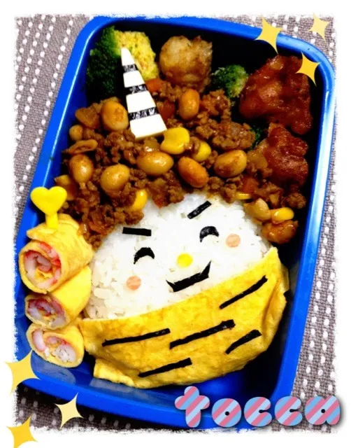 Snapdishの料理写真:2.1鬼さん弁当❤|toccaさん