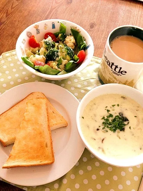 牡蠣グラタンの残りをリメイク💛牡蠣のチャウダー🍲✨|まみりんごさん