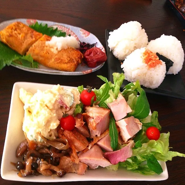 お昼ごはん おにぎり定食|かんきちさん