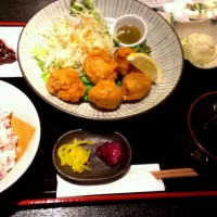 Snapdishの料理写真:鶏唐揚げ御前|tomokoさん