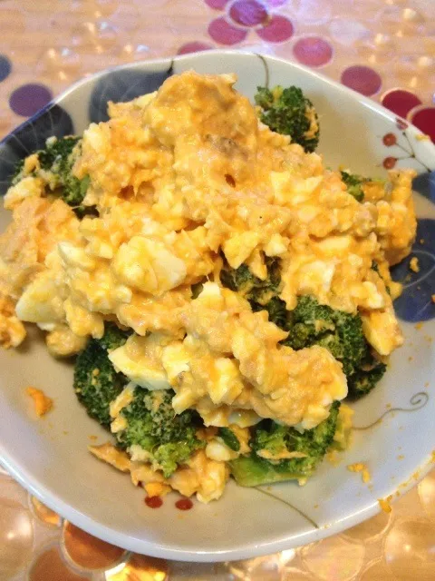 ブロッコリーのワサマヨツナ和え|旧式。さん