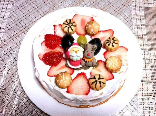 Snapdishの料理写真:クリスマスケーキ|はるあきさん