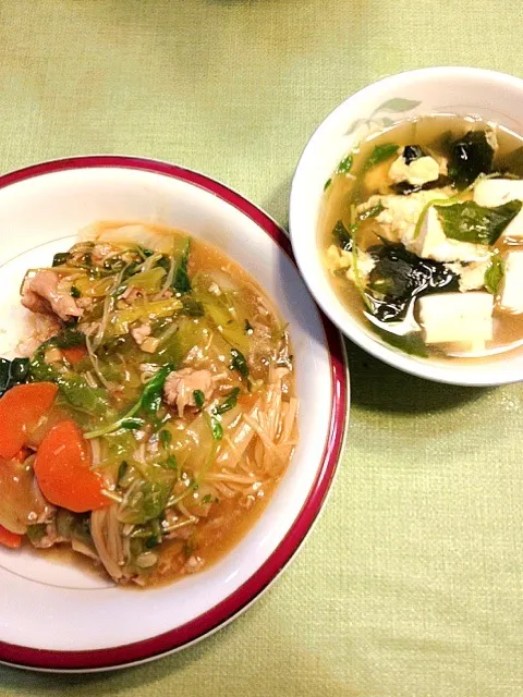 鍋の残り野菜で作る中華丼|ゆっきさん