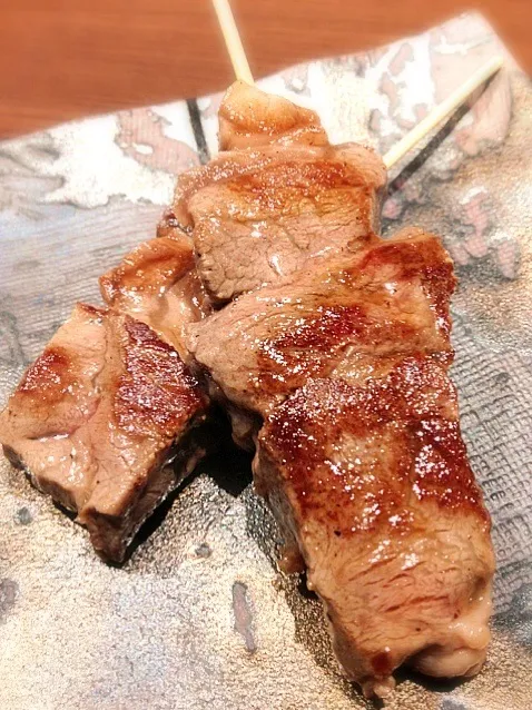 Snapdishの料理写真:石垣牛 鉄板串焼き|yuushinさん