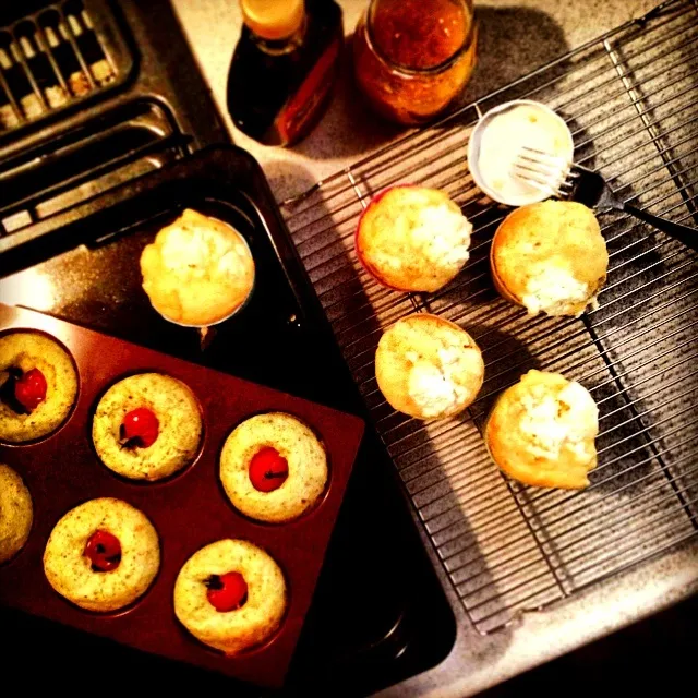 Broccoli & anchovy muffins, cheese & marmalade muffins HMで作る⭐ブロッコリーとアンチョビのマフィン、八朔マーマレードとカッテージチーズのマフィン|Yuka Nakataさん