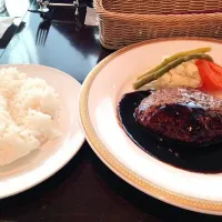 Hamburg steak lunch|(#^ ^#)さん