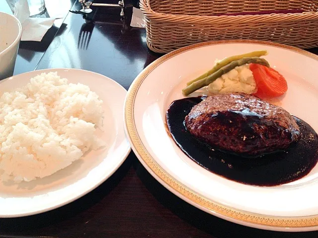 Hamburg steak lunch|(#^ ^#)さん