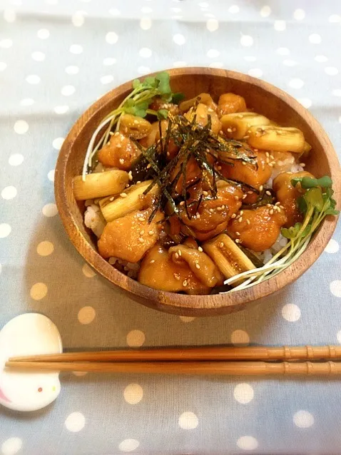 照り焼きネギマ丼|ニノさん