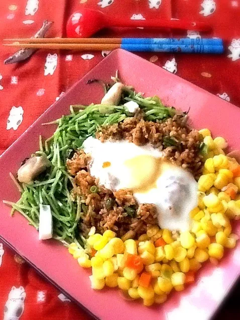 🍚醤油ネギチャーハン卵乗せ|さとう かおりさん