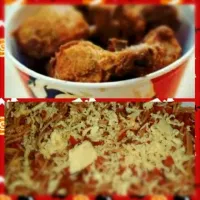 spagheti & bucket of KFC chix|angel chinさん