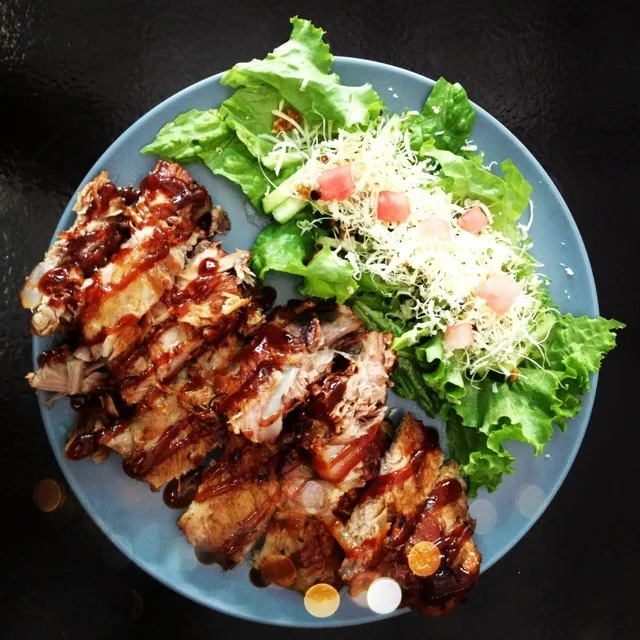 baby back robs with salad on the side|Marie B.さん