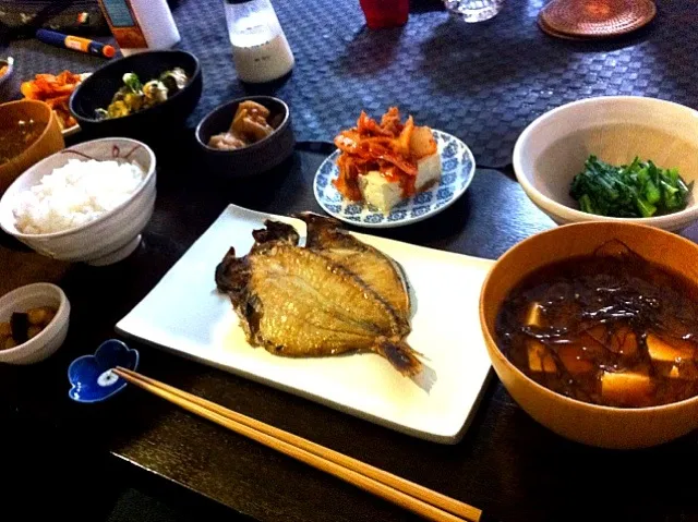 ザ・和食☆あじの開き定食|こんぶさん