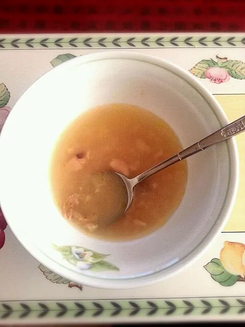 chicken soup thing, forgot to take it before I ate.. oops|veronicaさん