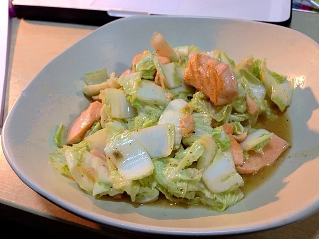 Stir fried vegetable with salmon|Ruyiさん