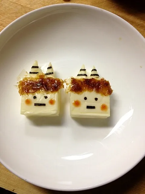 Snapdishの料理写真:チーズで鬼さん！|ミーゲンさん