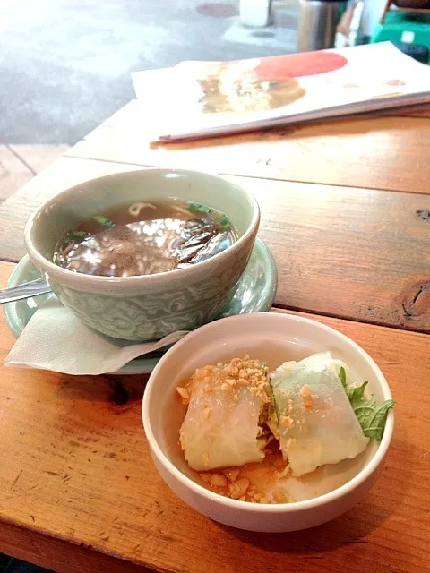 Spicy soup & fresh spring roll|Kattyさん