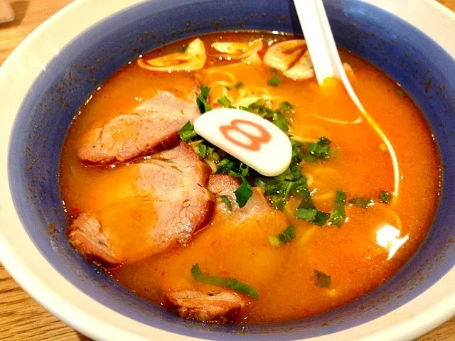 Tomyum noodles with roasted pork|Watashiさん