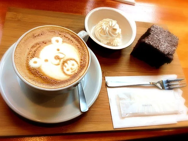 Decoration Latte and Brownie|dream sweetsさん