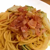 ベーコンと白菜のパスタ|キタムラさん