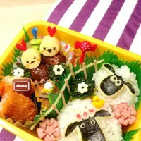 Snapdishの料理写真:ひつじのショーン弁当⭐