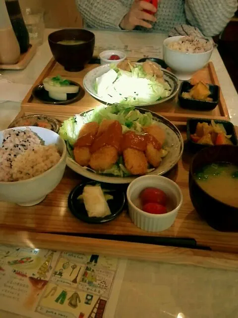 味噌カツ風定食とおからあげ定食|ミマさん