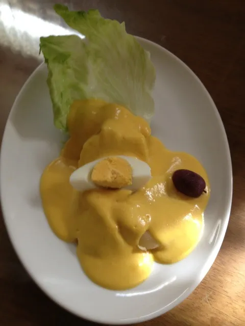 Snapdishの料理写真:Papa a la huncaina!!! From Peru kitchen....|fatima kitautiさん