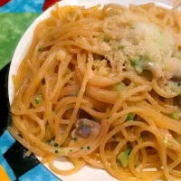 Snapdishの料理写真:あさりとブロッコリーのチャウダー風パスタ|makioさん