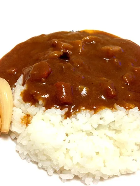 手作りらっきょうとカレーライス|ハムスターミエさん