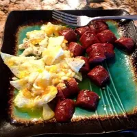 Venison sausage and eggs|michelle morganさん