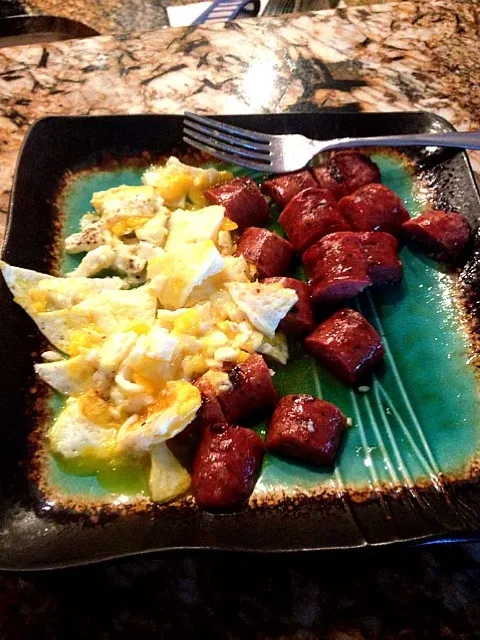 Venison sausage and eggs|michelle morganさん