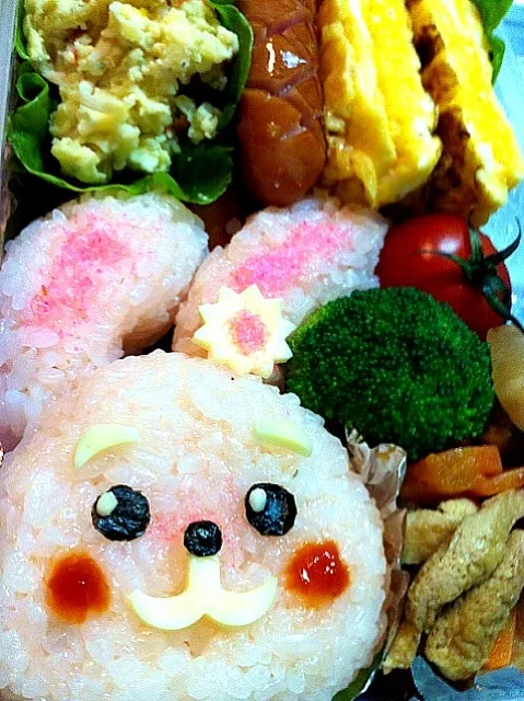 Snapdishの料理写真:うさちゃん弁当|めぐみさん