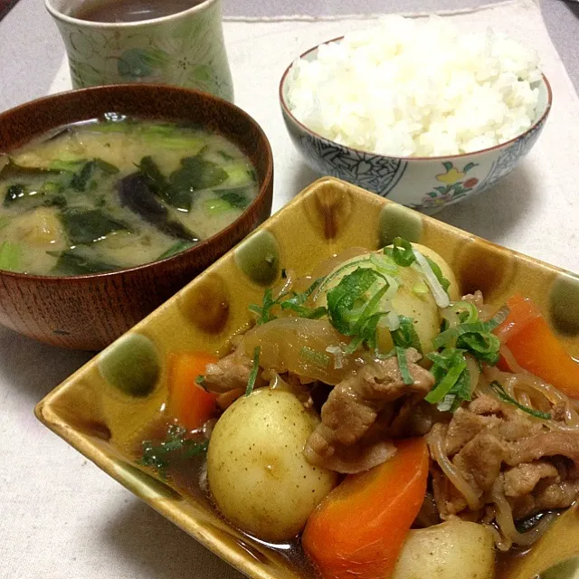 新じゃがの肉じゃが|きんたさん