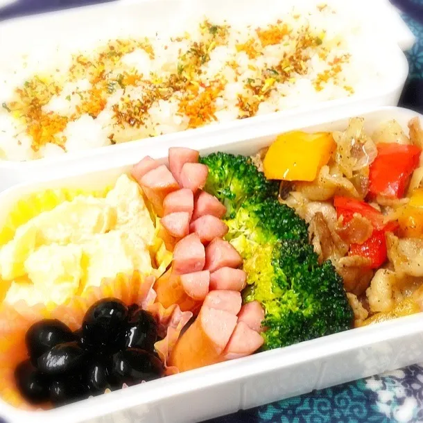 Snapdishの料理写真:2013.02.06☆旦那さん弁当|chisatoさん