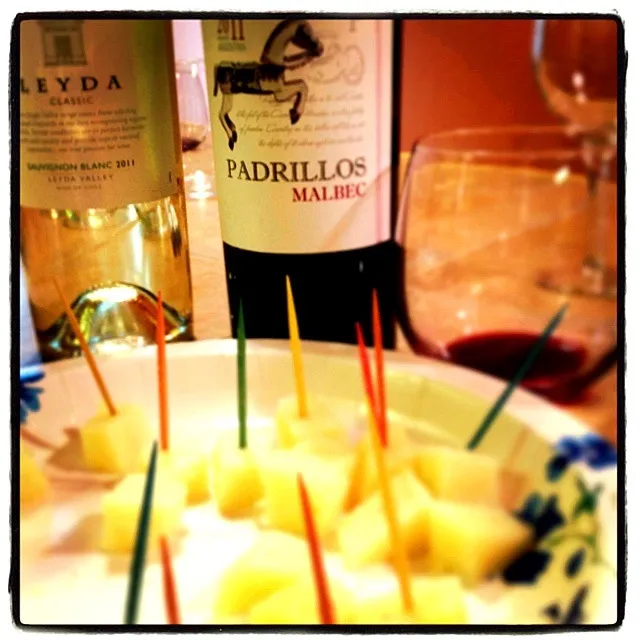 Snapdishの料理写真:@gingergrouse: #Leyda Sauvignon Blanc from Chile and #Padrillos Malbec from Argentina|lana pさん