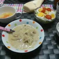 Snapdishの料理写真:鶏肉とキノコのクリーム煮|れなさん