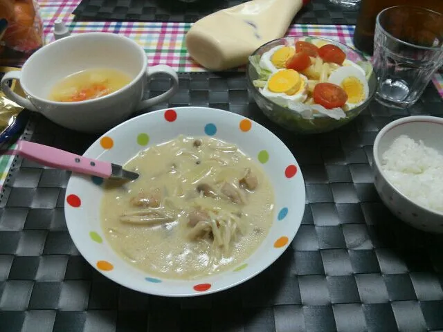 鶏肉とキノコのクリーム煮|れなさん