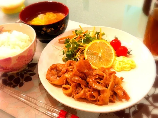 生姜焼き他|山中 あづみさん