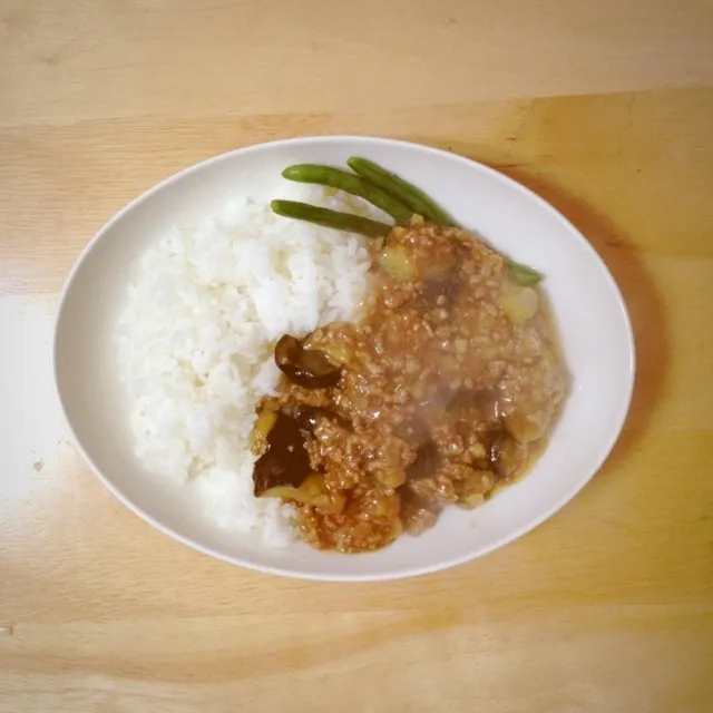 麻婆茄子丼|さたーすさん