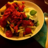 Chicken tandoori salad with mango and avokado|cooking...さん