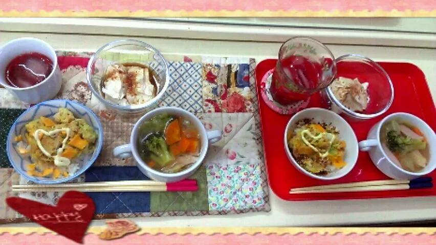 Snapdishの料理写真:親友と朝ごはん＼(^_^)(^_^)／笑|みっちー★さん