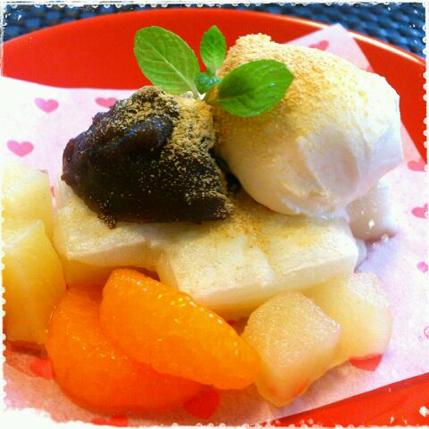 ワッフル餅 でお正月のお餅に変化球 フライパンで作るお餅スイーツ Snapdish スナップディッシュ